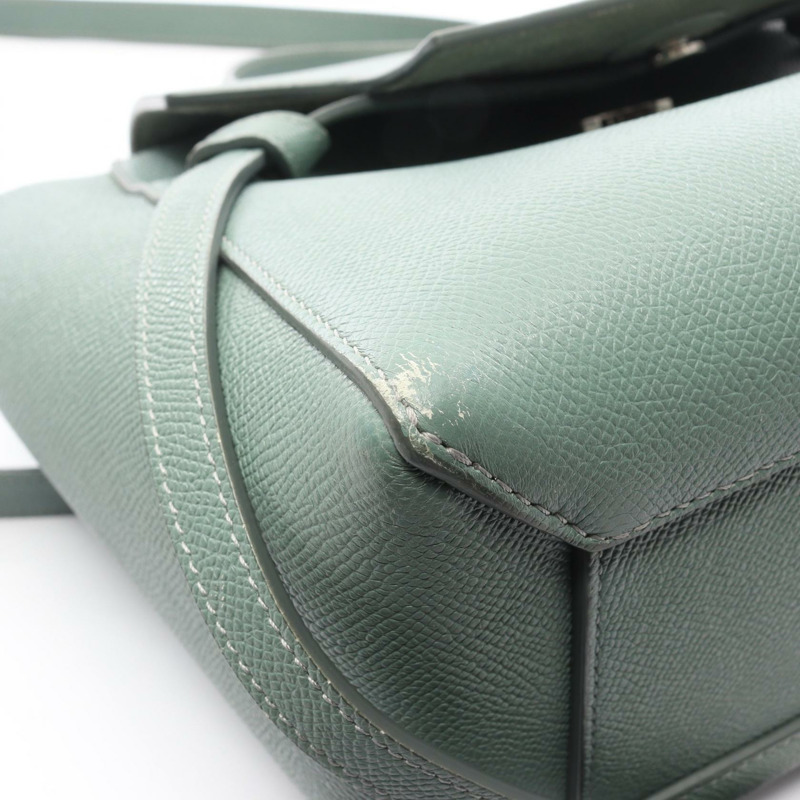 CELINE BELT BAG MICRO 單肩斜背包 手提包 皮革 薄荷綠 二手 女士-4