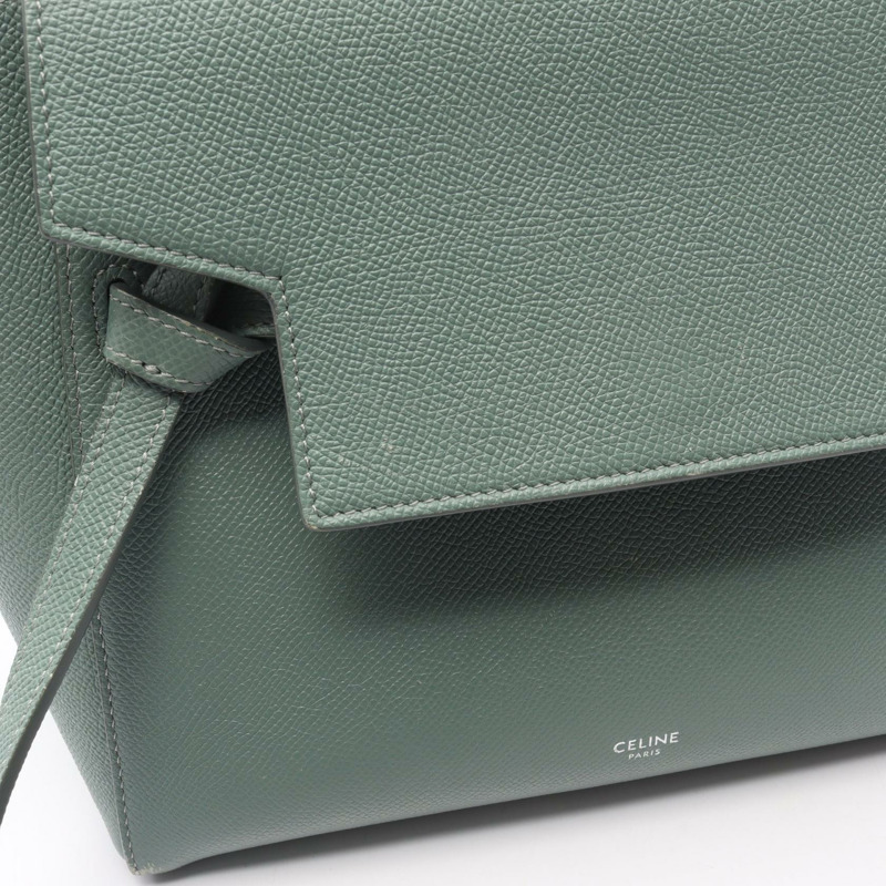CELINE BELT BAG MICRO 單肩斜背包 手提包 皮革 薄荷綠 二手 女士-14