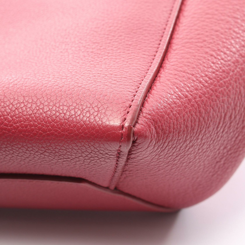 CELINE Sangle 水桶小號肩手提包 皮革 粉紅色 二手 女士-8