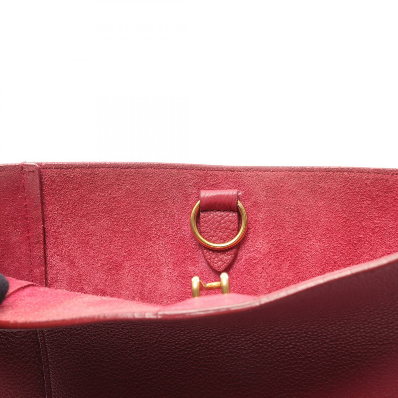 CELINE Sangle 水桶小號肩手提包 皮革 粉紅色 二手 女士-11
