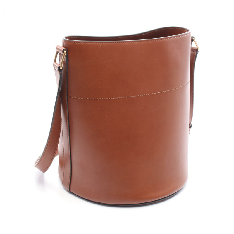 CELINE Maillon Triomphe 水桶肩背包 193043CKA 皮革 棕色 二手 女士-1