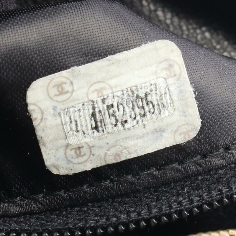 香奈兒 (CHANEL) Matelasse 鏈條斜挎包，流蘇羊皮，黑色，二手，金色五金-4