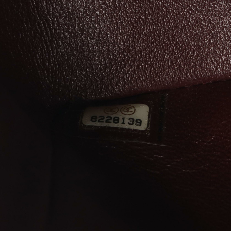 香奈兒 (CHANEL) Matelasse W 翻蓋鏈條單肩背包 A01112 羊皮黑 二手 金色五金-4