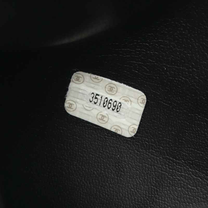 香奈兒三重COCO標誌鏈單背包 A03675 黑色皮革 二手 金色五金 CC-4