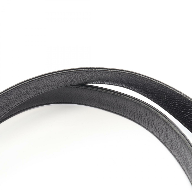 香奈兒三重COCO標誌鏈單背包 A03675 黑色皮革 二手 金色五金 CC-6