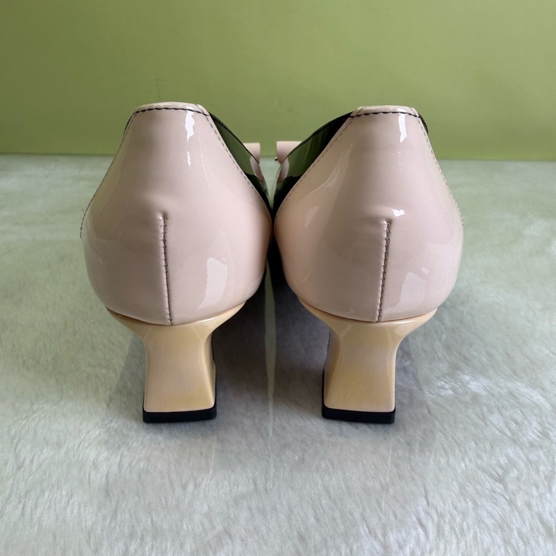 Roger Vivier羅傑維維亞 拼色方扣高跟鞋單鞋 35.5碼 跟高4.5㎝-2