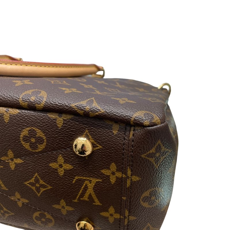LOUIS VUITTON 路易威登 M41175 PALLAS MM 兩用包 PVC帆布 老花 粉色-9