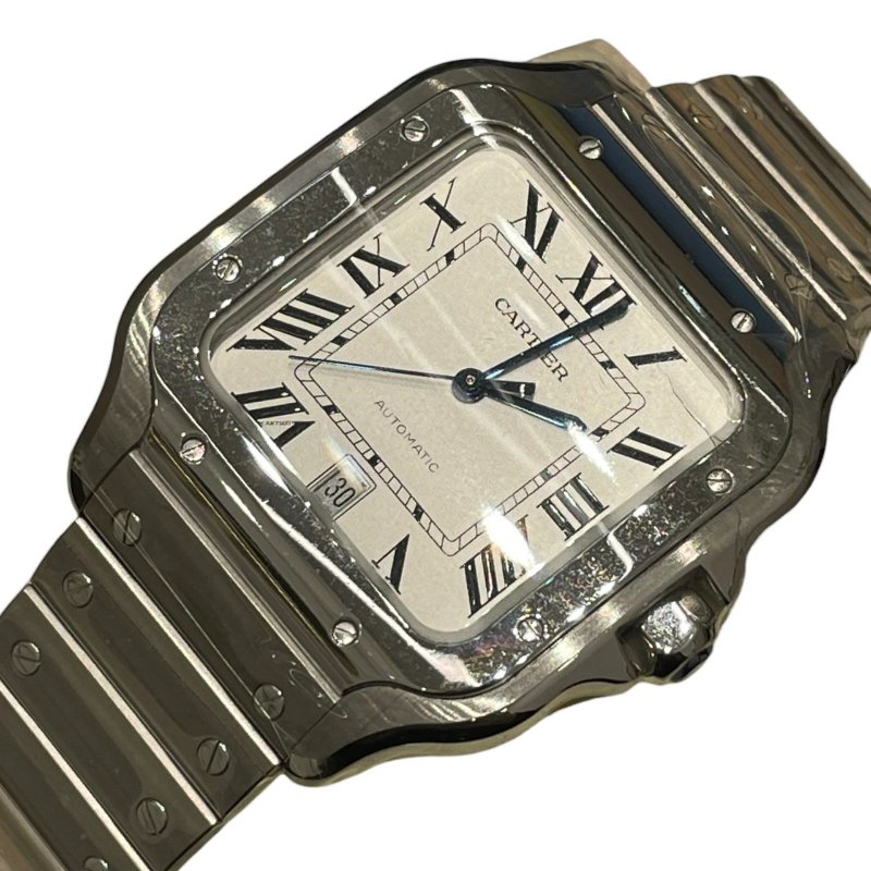 CARTIER 卡地亞 SANTOS 山度士 腕表 40mm 不鏽鋼 自動機械錶-0