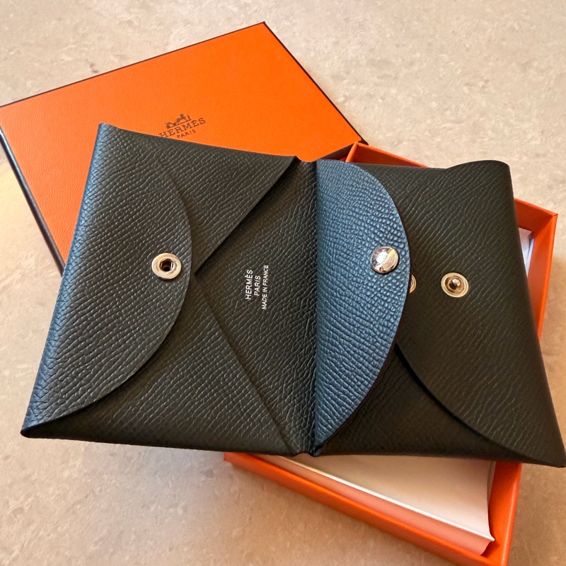 全新愛馬仕Hermes Calvi Duo 卡夾-0