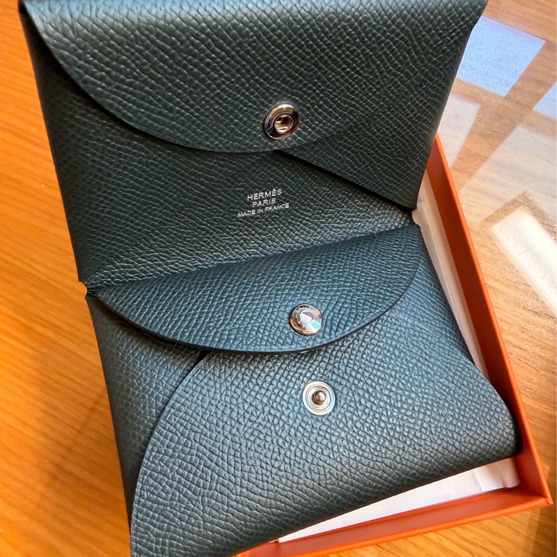 全新愛馬仕Hermes Calvi Duo 卡夾-4