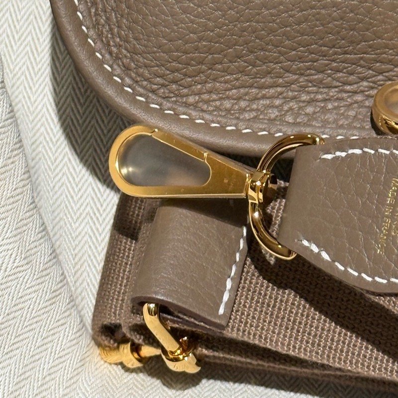 【全新現貨】Hermès Evelyne 23 K刻 大象灰金扣-4