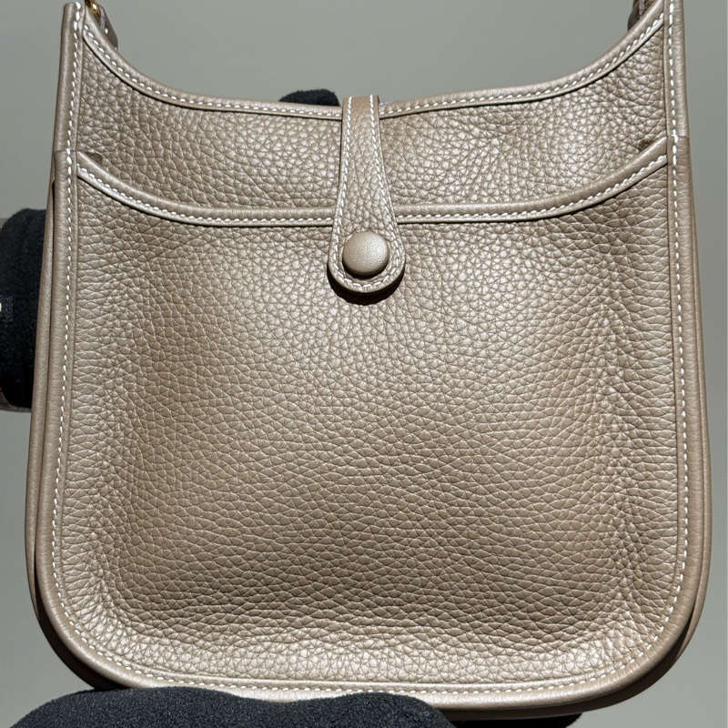 【全新現貨】Hermès Evelyne 23 K刻 大象灰金扣-8