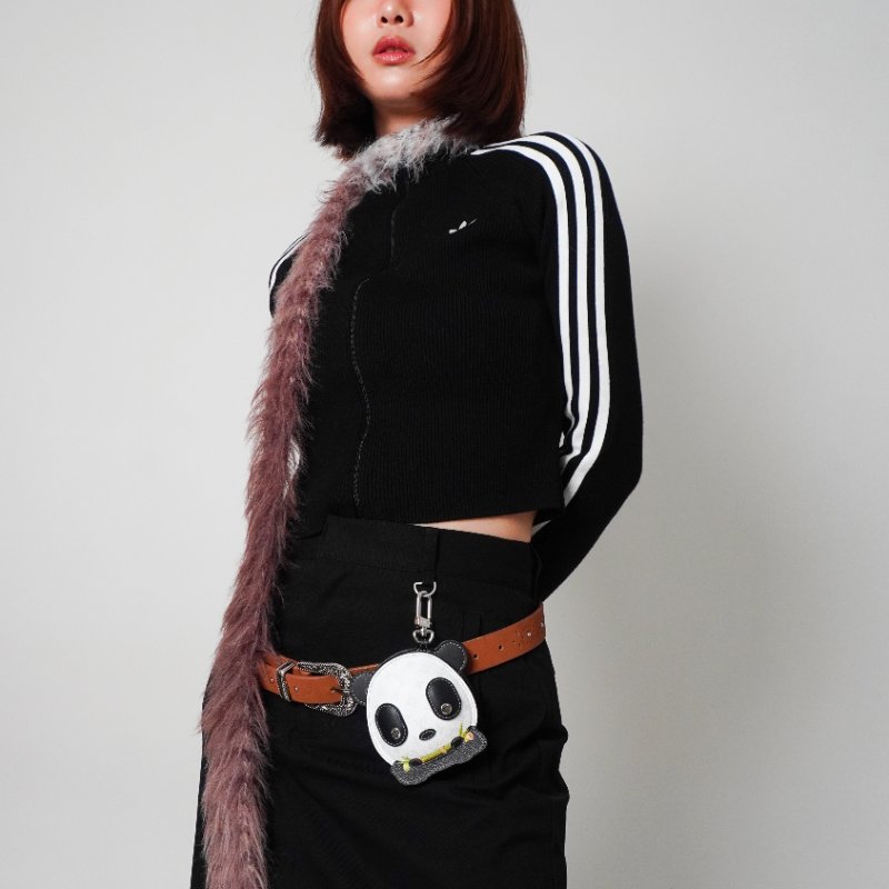 Louis Vuitton Panda 帆布手袋吊飾(M03397-黑白)-1