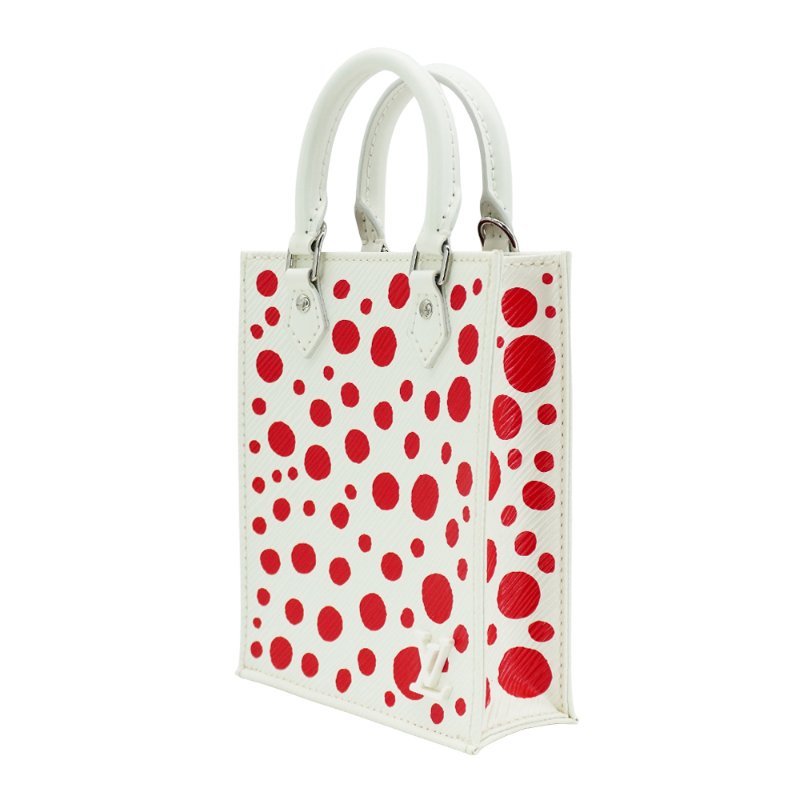 Louis Vuitton x YK 草間彌生 展示品 EPI皮革斜背手機包(M81986-白紅)-1