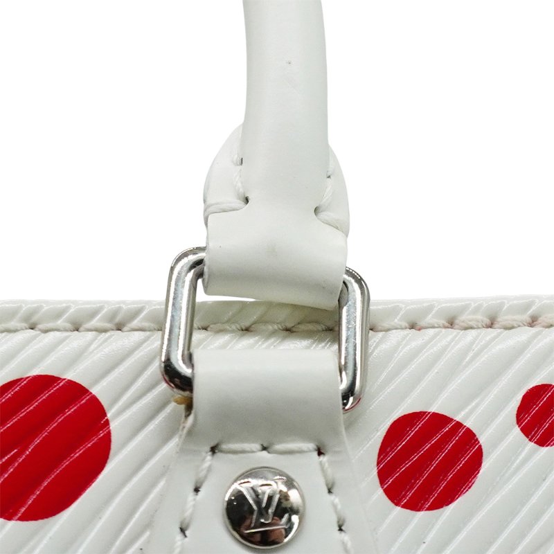 Louis Vuitton x YK 草間彌生 展示品 EPI皮革斜背手機包(M81986-白紅)-6