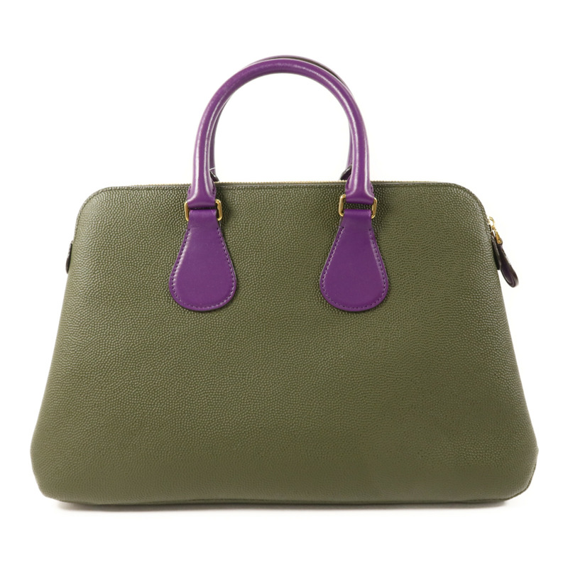 BALLY 牛皮皮革2Way Shoulder Bag金扣手挽肩背兩用袋-1