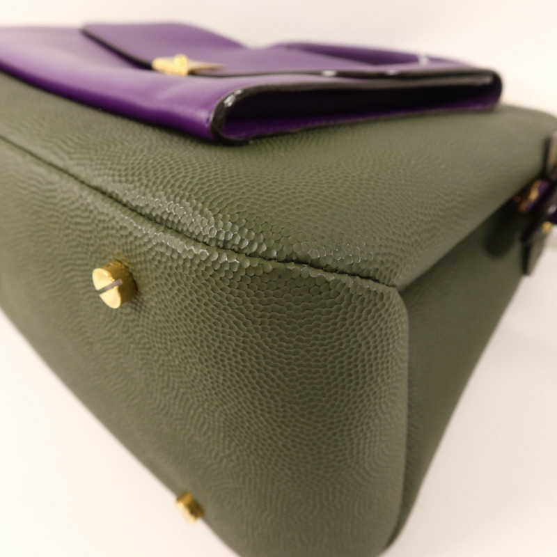 BALLY 牛皮皮革2Way Shoulder Bag金扣手挽肩背兩用袋-10