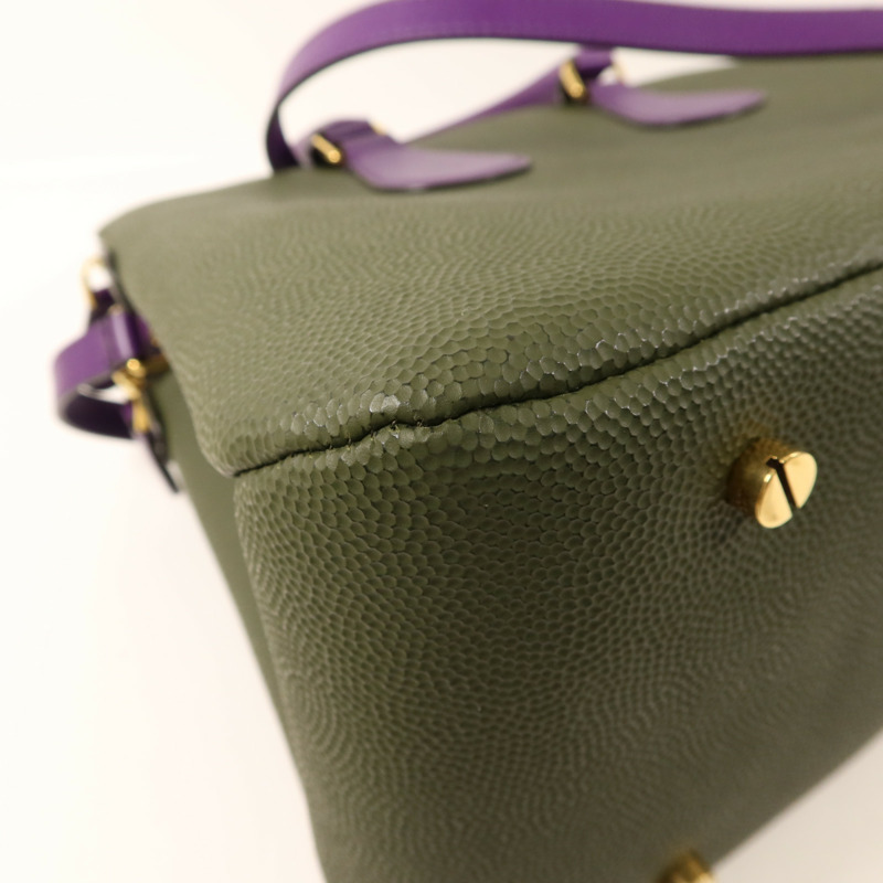 BALLY 牛皮皮革2Way Shoulder Bag金扣手挽肩背兩用袋-13