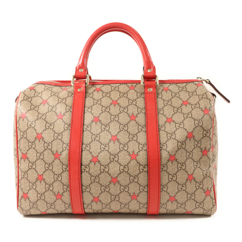 GUCCI 塗層帆布Boston Bag金扣手挽袋-1