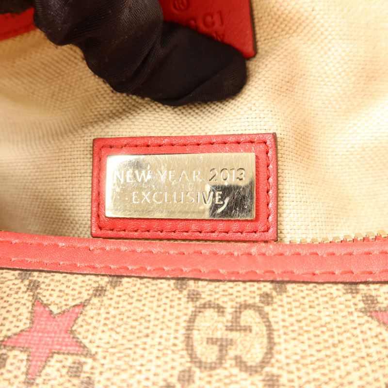 GUCCI 塗層帆布Boston Bag金扣手挽袋-8