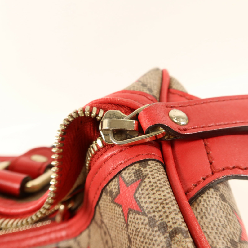 GUCCI 塗層帆布Boston Bag金扣手挽袋-9