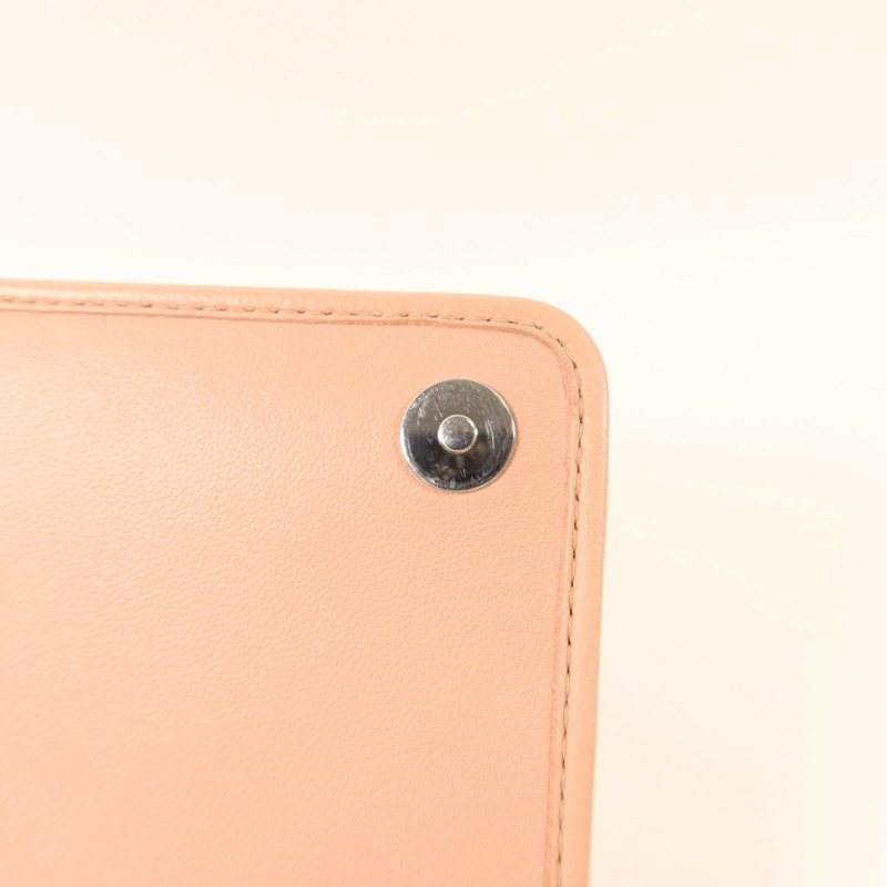 Miu Miu 羊皮皮革Mateiasse Delice銀扣鏈帶肩背袋-10