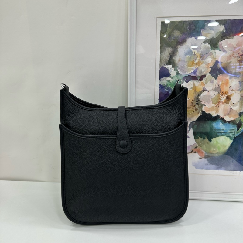 Hermes 愛馬仕Evelyne 29黑銀 K刻 全新 日本購證-2