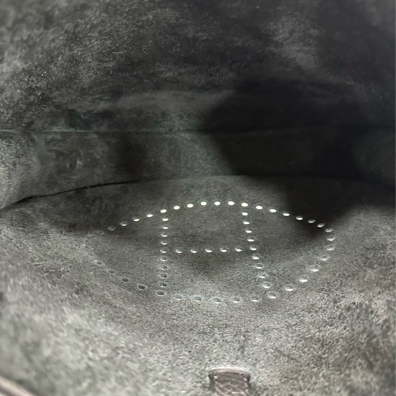 Hermes 愛馬仕Evelyne 29黑銀 K刻 全新 日本購證-7