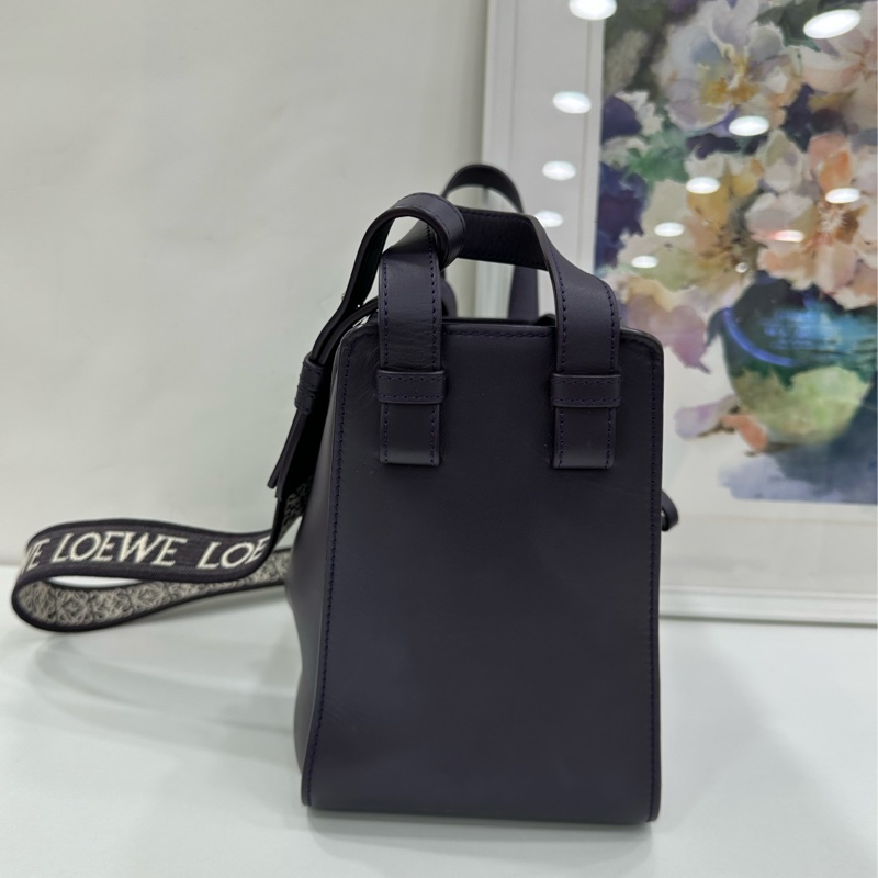 Loewe羅意威 紫色吊床 hammock bag小號-3