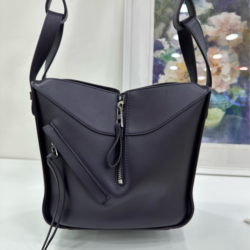 Loewe羅意威 紫色吊床 hammock bag小號-6