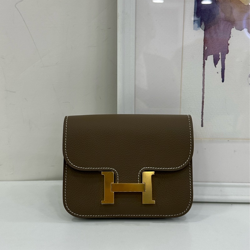 Hermes 愛馬仕 constance slim 康康slim 大象灰金扣 epsom皮 K刻 全新有購證-1