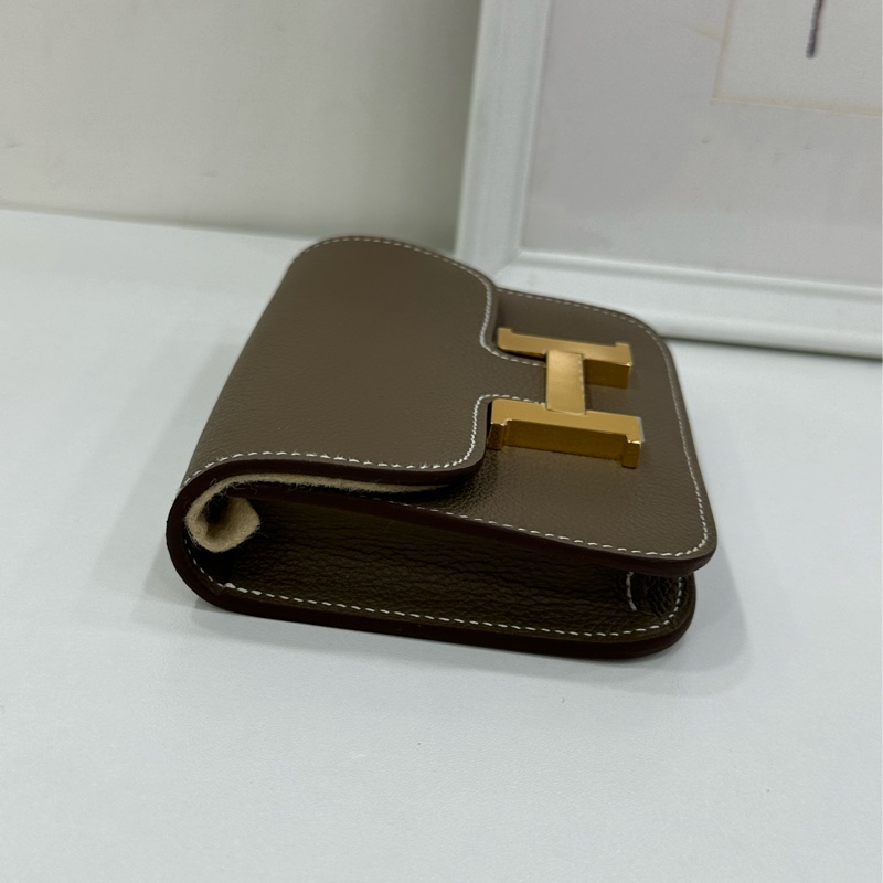 Hermes 愛馬仕 constance slim 康康slim 大象灰金扣 epsom皮 K刻 全新有購證-3