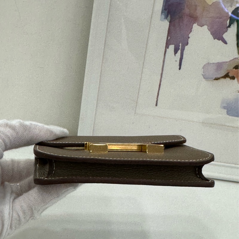 Hermes 愛馬仕 constance slim 康康slim 大象灰金扣 epsom皮 K刻 全新有購證-5