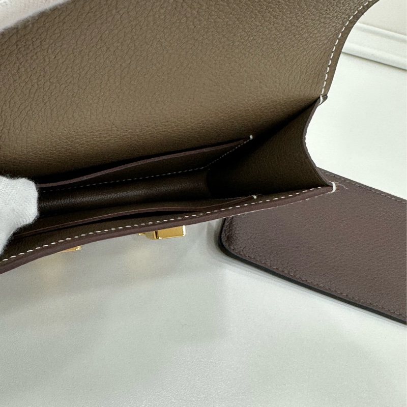 Hermes 愛馬仕 constance slim 康康slim 大象灰金扣 epsom皮 K刻 全新有購證-7