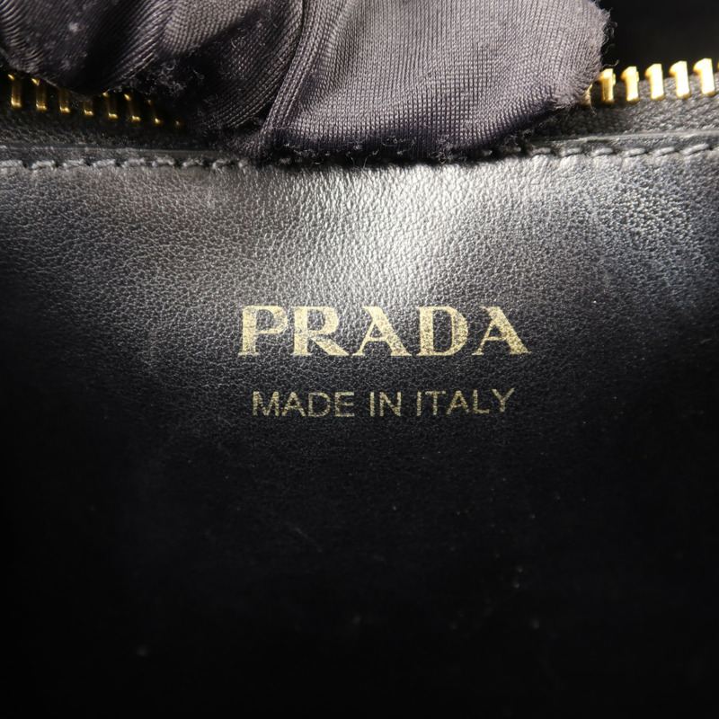 PRADA 牛皮皮革2 Way Shoulder金扣手挽肩背兩用袋-6