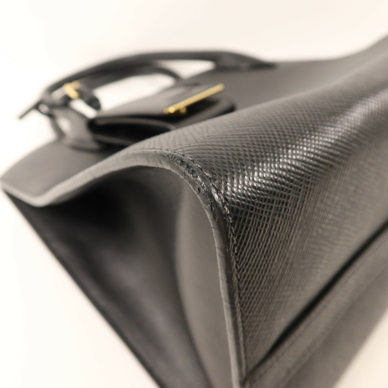 PRADA 牛皮皮革2 Way Shoulder金扣手挽肩背兩用袋-14