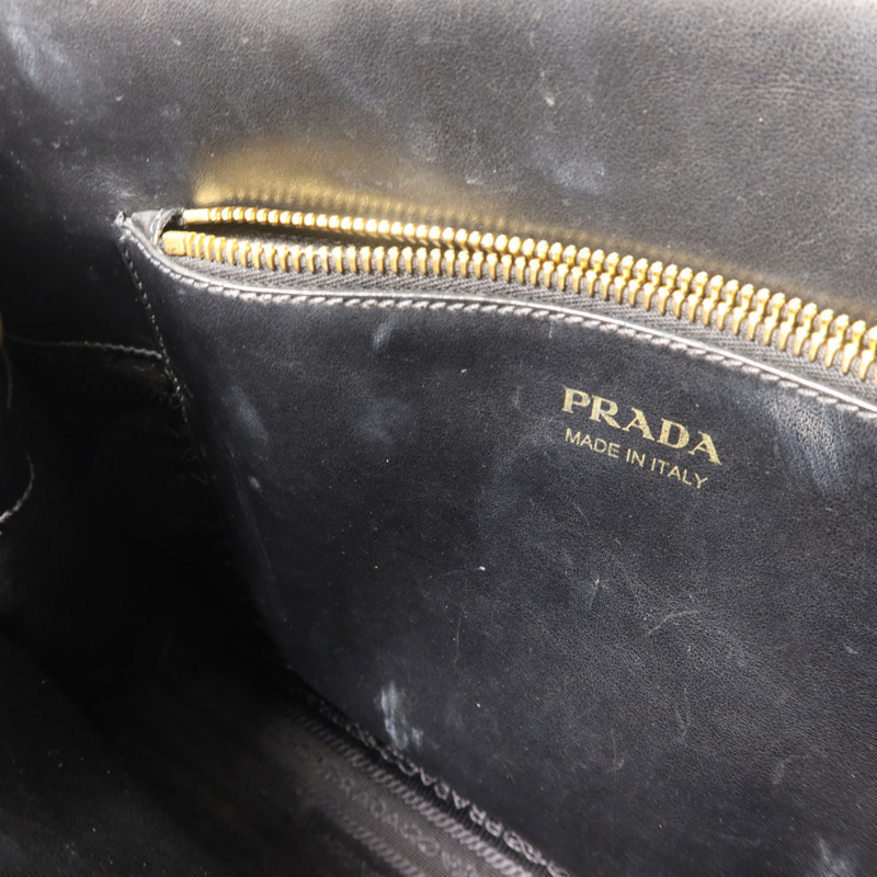 PRADA 牛皮皮革2 Way Shoulder金扣手挽肩背兩用袋-21