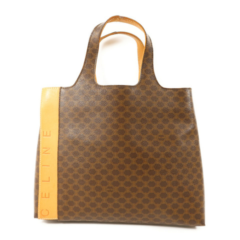 CELINE 塗層帆布Handbag金扣手挽袋