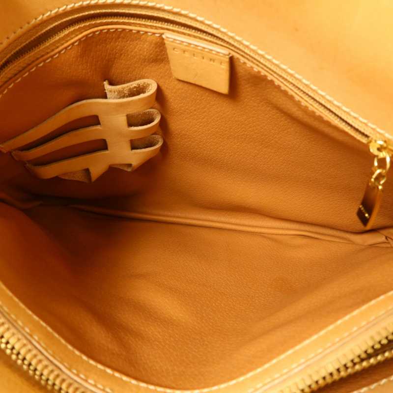 CELINE 塗層帆布Handbag金扣手挽袋-6