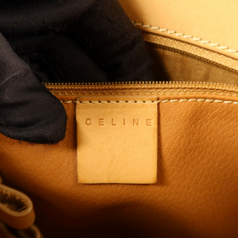 CELINE 塗層帆布Handbag金扣手挽袋-7