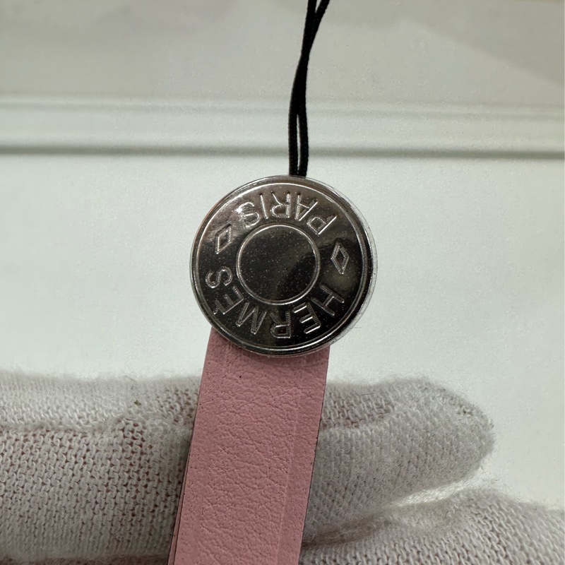 Hermes 愛馬仕 手機繩 掛繩 W刻 全新-2