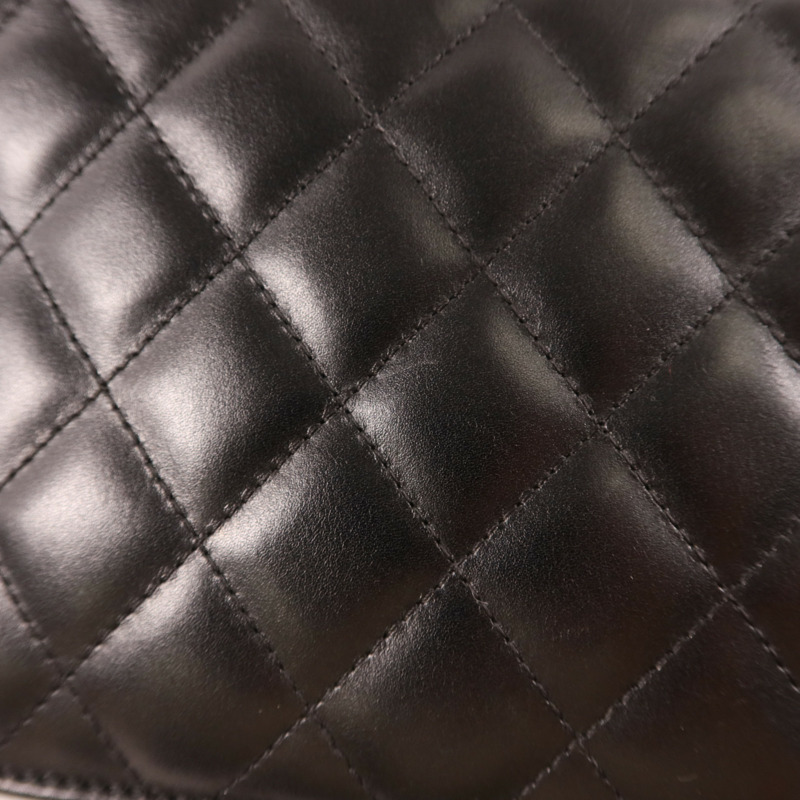 CHANEL 牛皮皮革Cambon Wallet On Chain銀扣鏈帶肩背袋-17