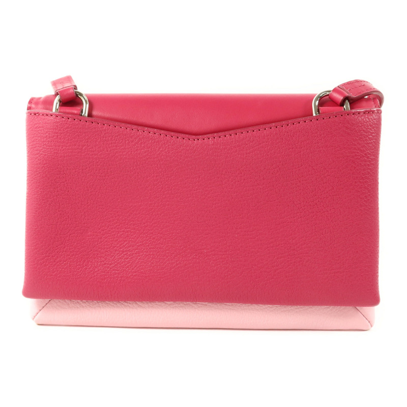 GIVENCHY 牛皮皮革Duetto銀扣肩背袋-1