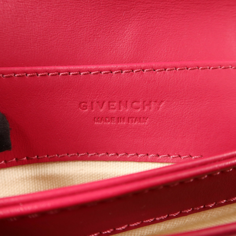 GIVENCHY 牛皮皮革Duetto銀扣肩背袋-7