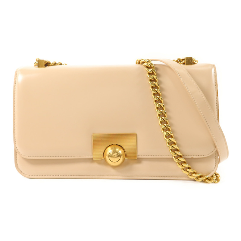 BOTTEGA VENETA 牛皮皮革Chain Shoulder Bag金扣鏈帶肩背袋-0