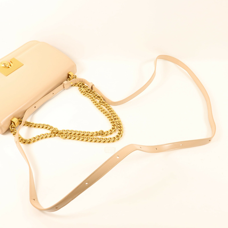 BOTTEGA VENETA 牛皮皮革Chain Shoulder Bag金扣鏈帶肩背袋-6