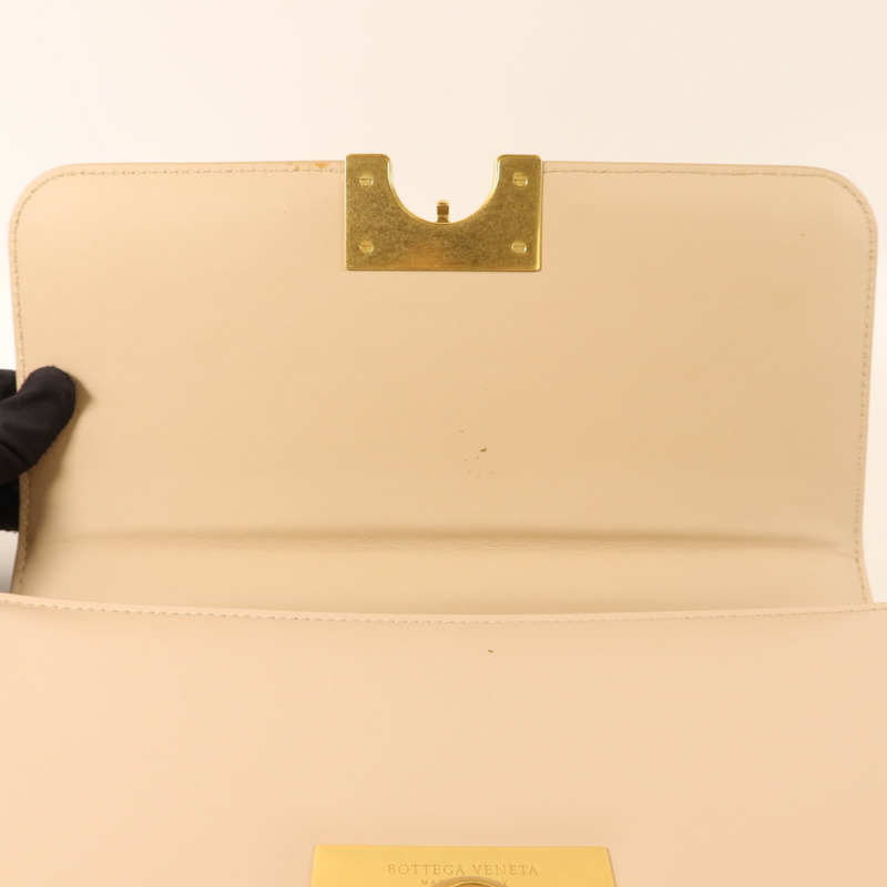 BOTTEGA VENETA 牛皮皮革Chain Shoulder Bag金扣鏈帶肩背袋-8