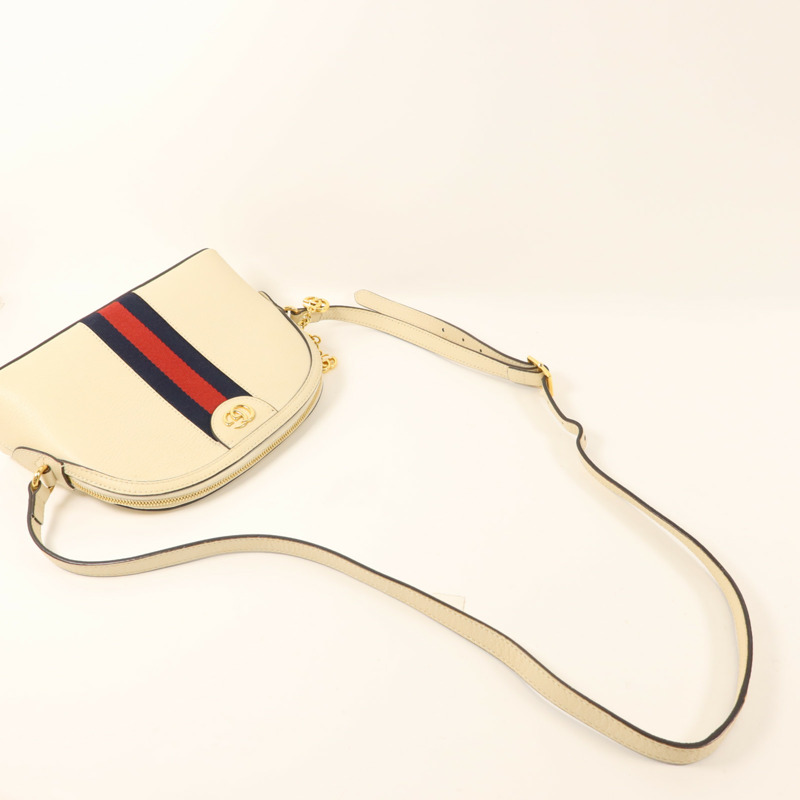 GUCCI 牛皮皮革GG Suptrme Ophidia金扣肩背袋-4