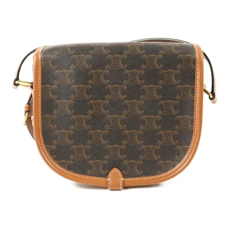 CELINE Trionphe帆布Folco金扣肩背袋-1