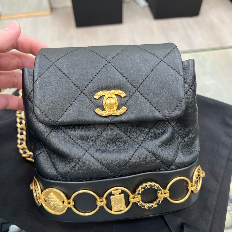 香奈兒金幣後背包 鏈條後背包-0